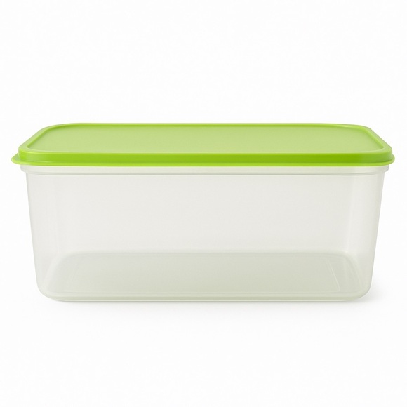 Large 2.5 Gallon Container with Lime Green Lid - Picture 1 of 9